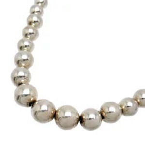 Tiffany Co Ball Necklace Sterling Silver
